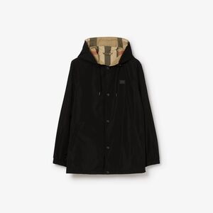 Burberry Black Hooded Raincoat